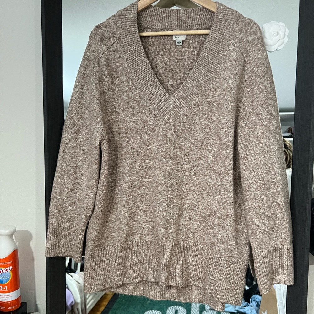 Beige knit sweater